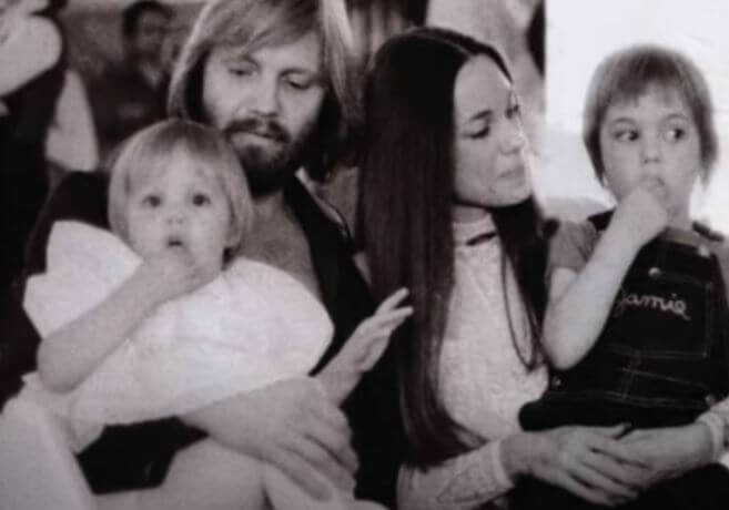 Marcheline Bertrand with her ex husband Jon Voight and children.